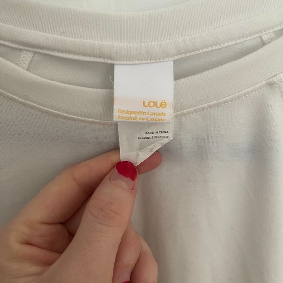NWOT Lole Merino Wool Blend Drop Shoulder T-Shirt - Picture 4 of 5